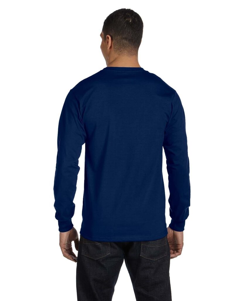 Gildan Adult 5.5 oz., 50/50 Long-Sleeve T-Shirt (G840) - Image 3