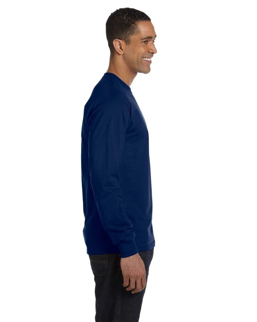 Gildan Adult 5.5 oz., 50/50 Long-Sleeve T-Shirt (G840) - Image 2